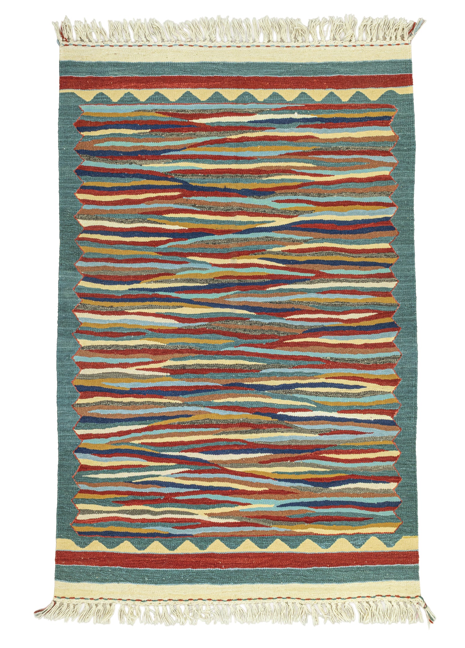 Girelli Soyut Desenli Yün Kilim 116x180 cm
