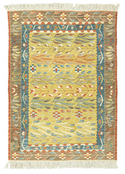 Kadio Çiçek Desenli Yün Kilim 156x209 cm