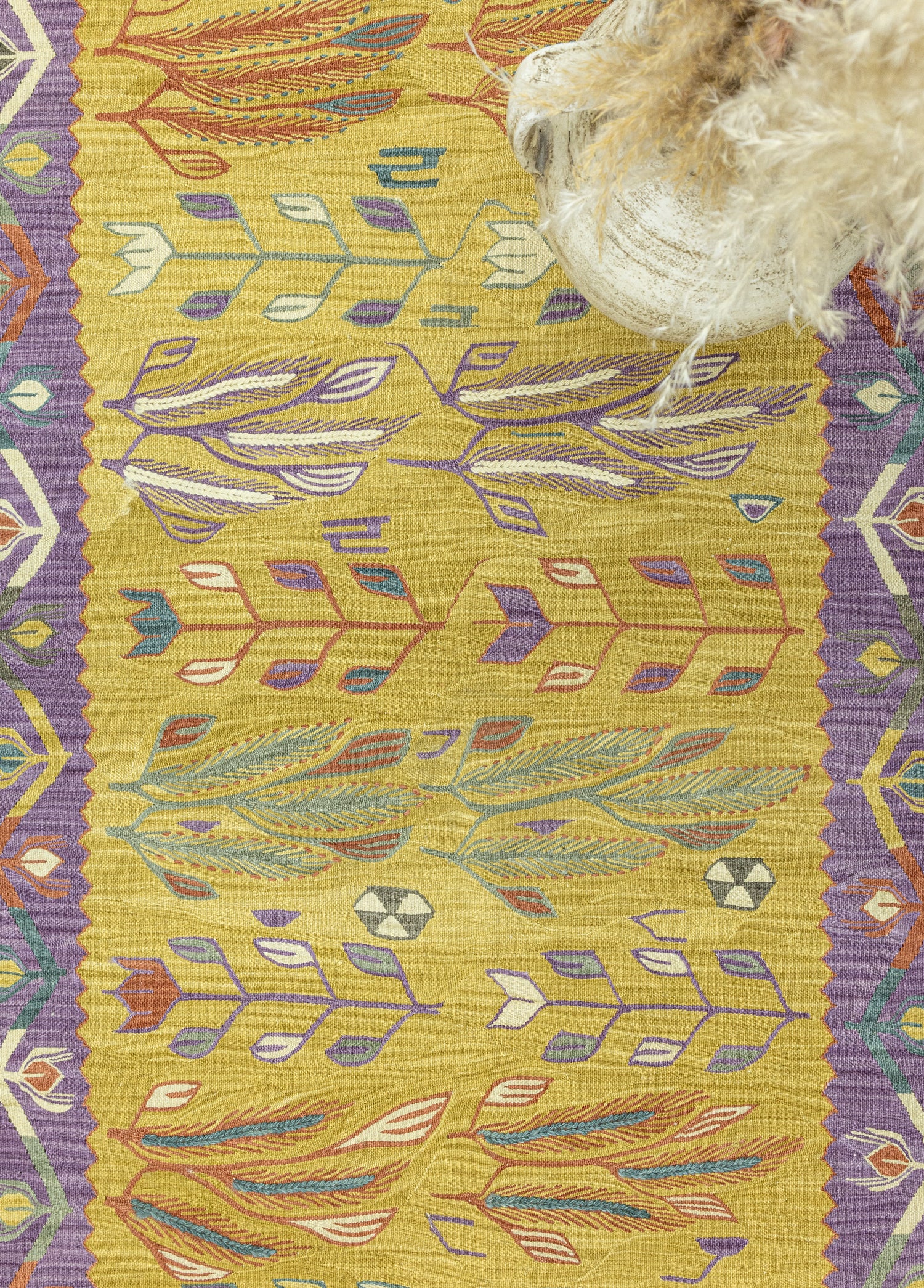 Lilac Dekoratif El Dokuma Kilim 118x213 cm