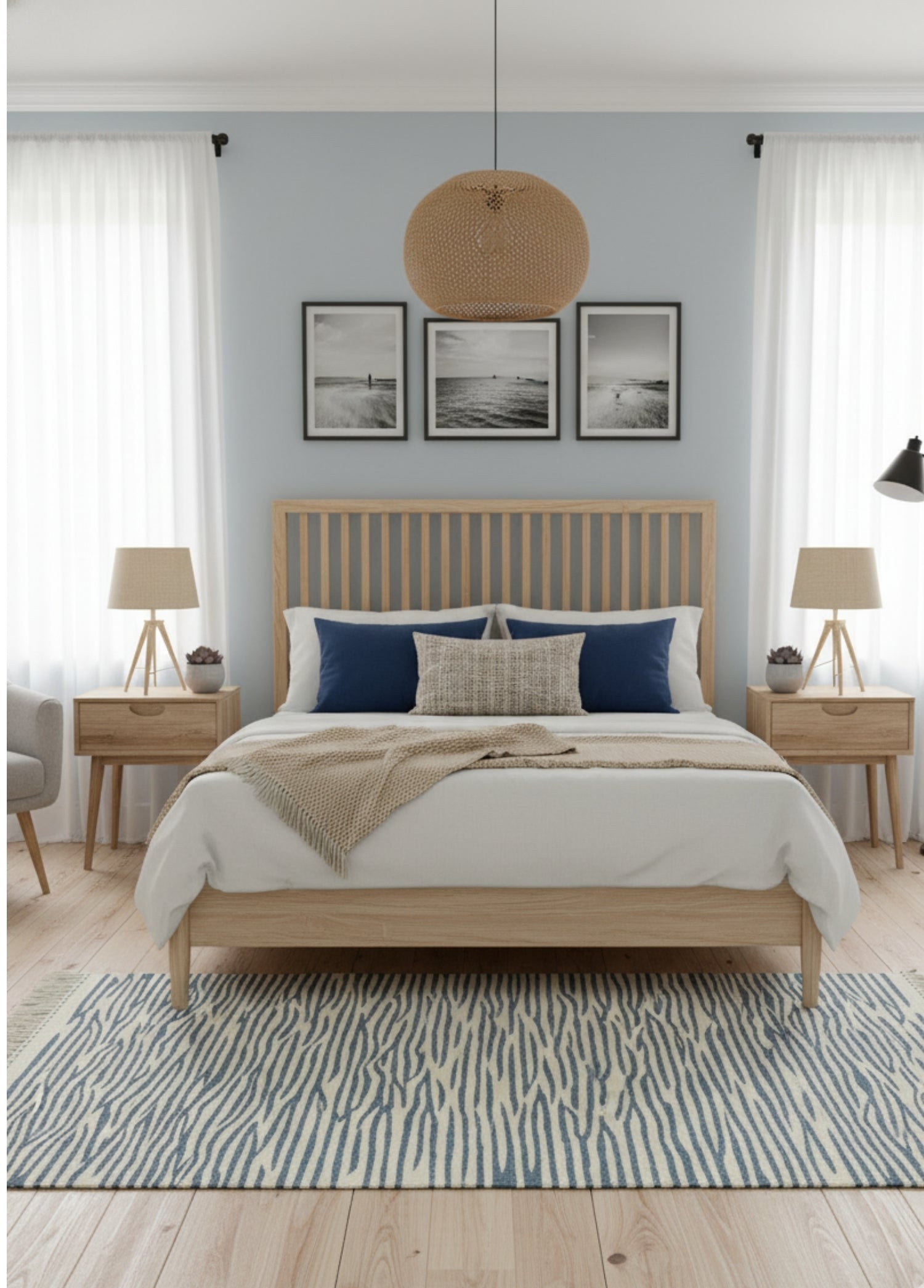 Mirva Modern Tasarımlı Yün Kilim 113x175 cm