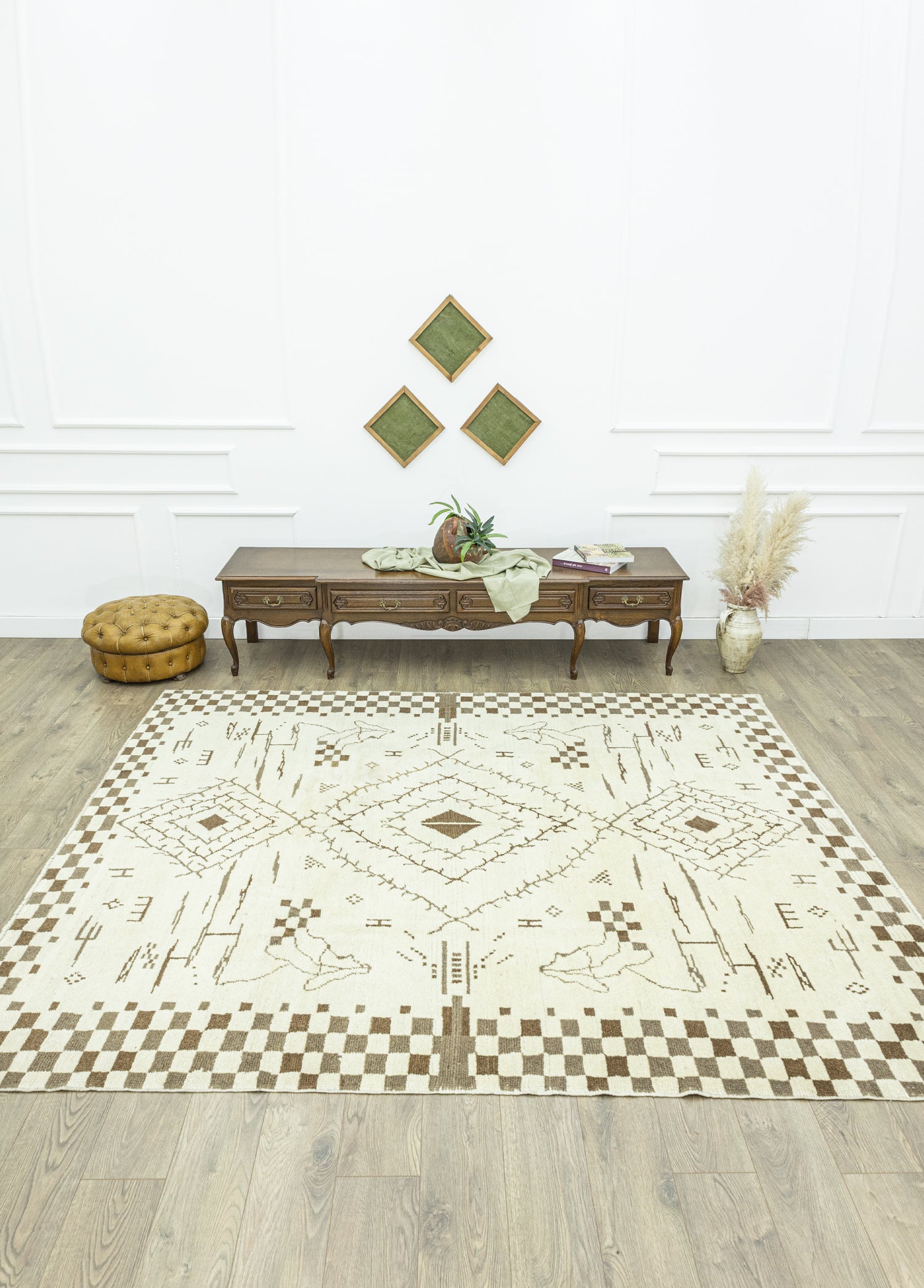 Jadida Etnik Desenli Moroccan El Dokuma Halı 240x286cm