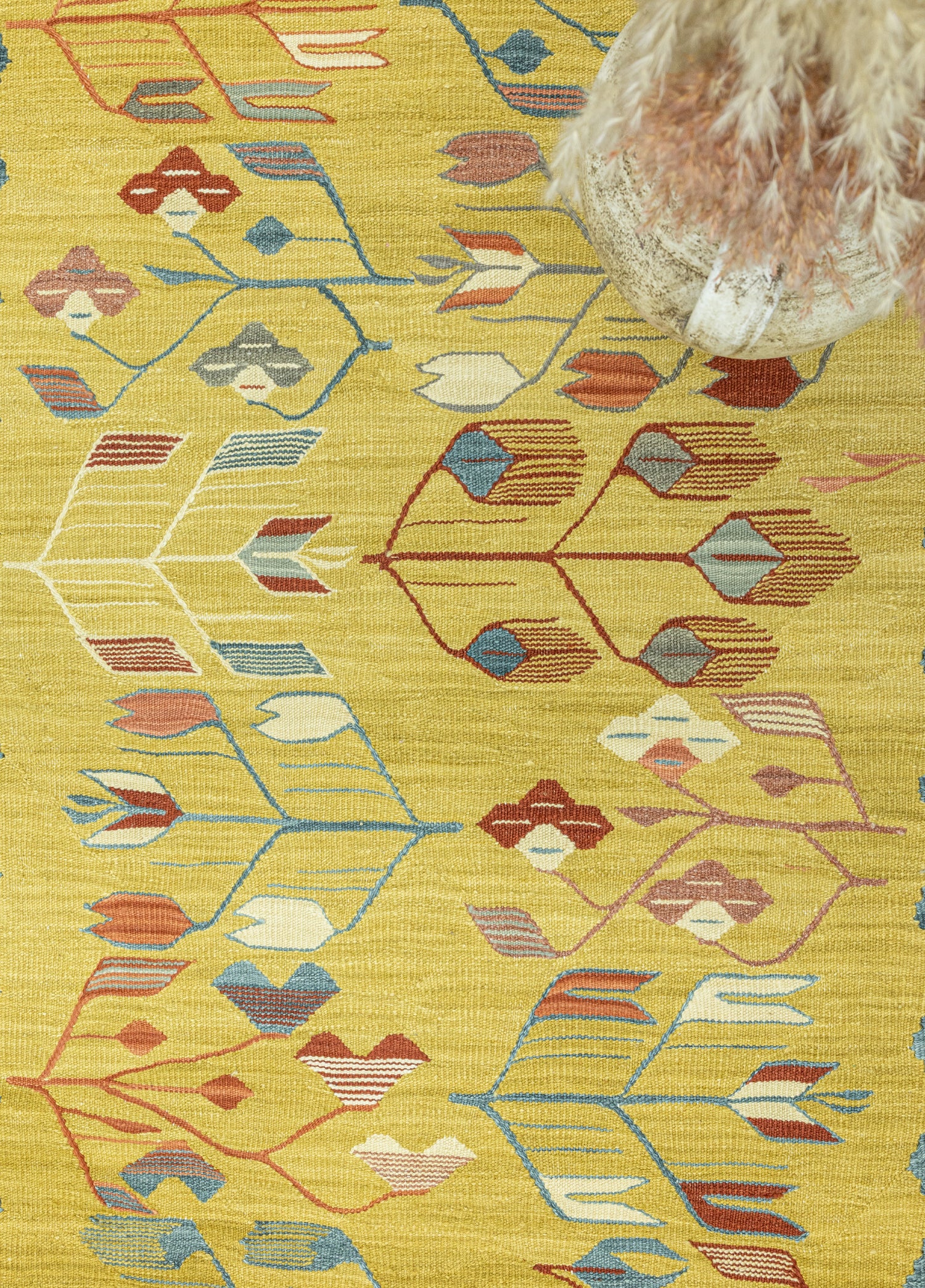 Bluesy El Dokuma Yün Kilim 113x173 cm