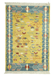 Bluesy El Dokuma Yün Kilim 113x173 cm