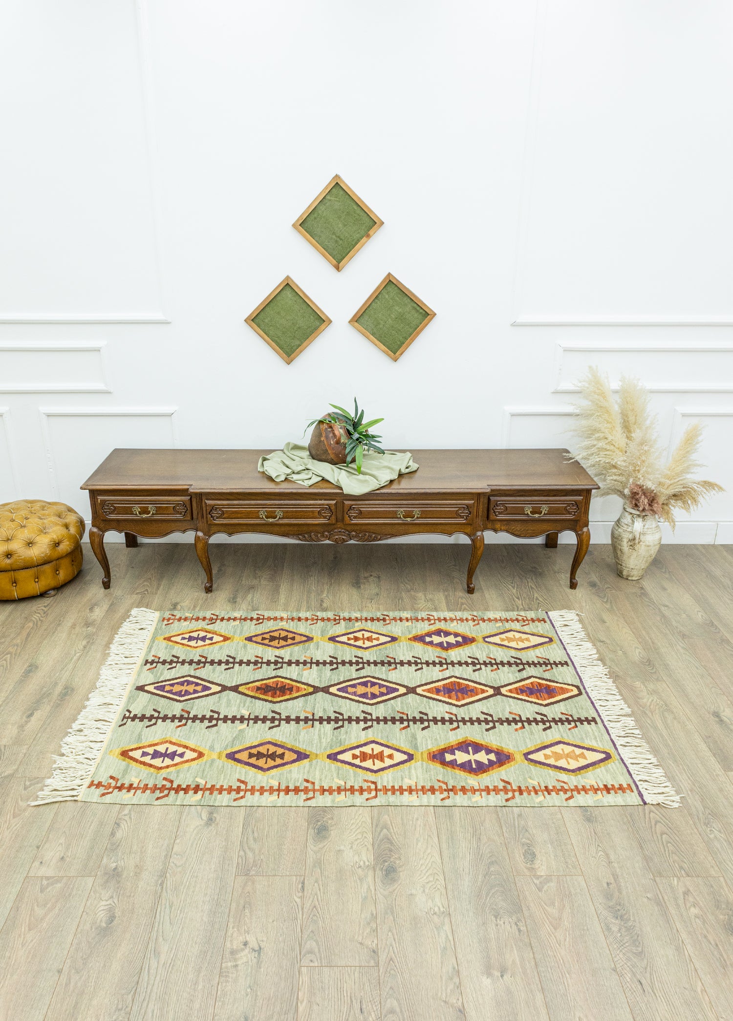 Granada Geometrik Tasarımlı Yün Kilim 117 x 174 cm