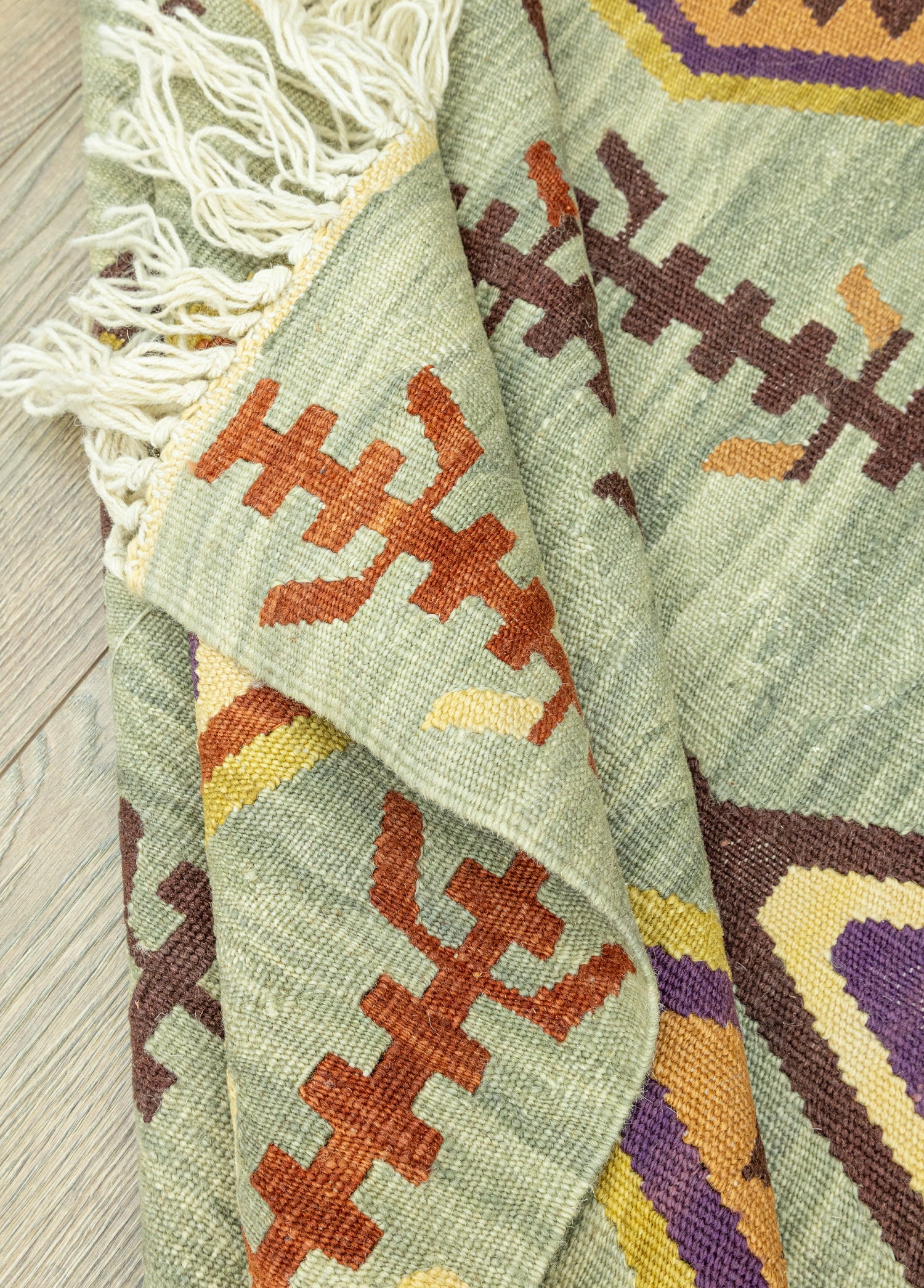 Granada Geometrik Tasarımlı Yün Kilim 117 x 174 cm