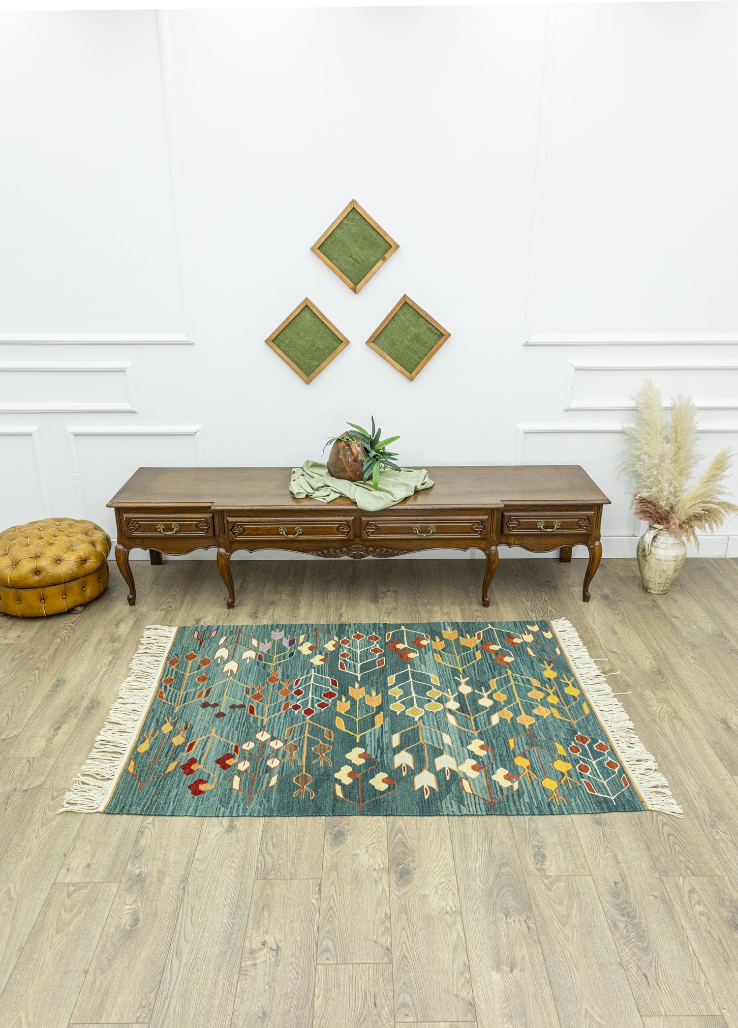Batllo Pastel Renkli Yün Kilim 120x172 cm