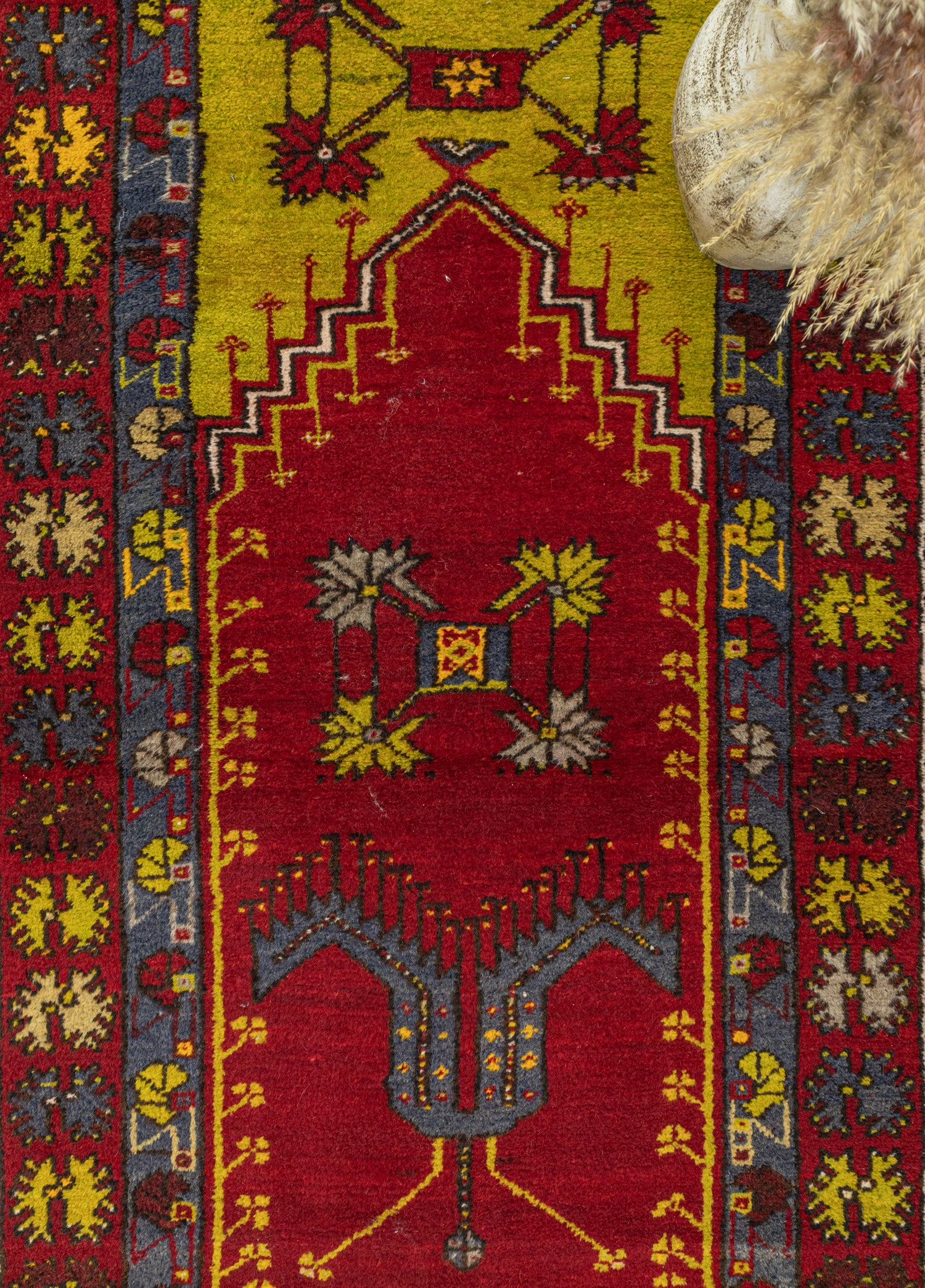 Kuzca El Dokuma Yün Köy Halı 125x195 cm