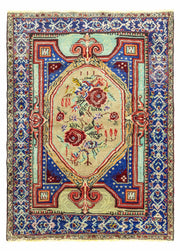 Lova Çiçek Desenli El Dokuma Gördes Halısı 158x216 cm