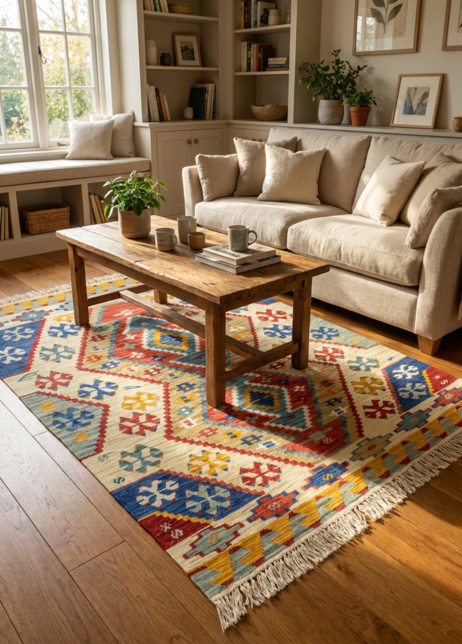Itır Renkli El Dokuma Kilim 113x167 cm
