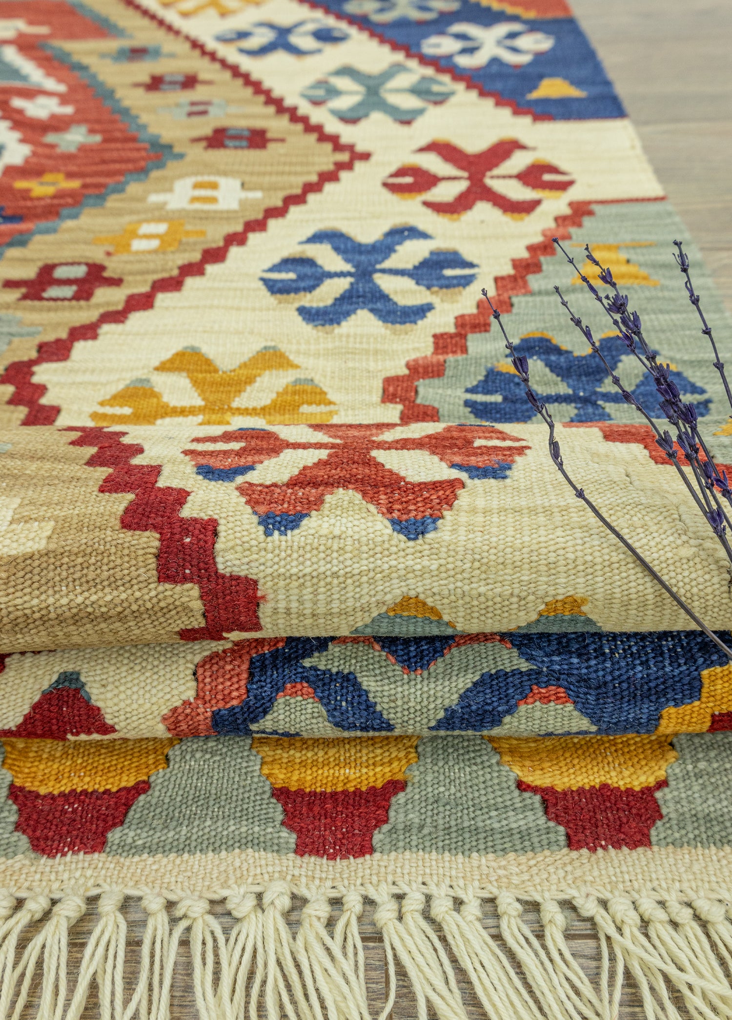 Itır Renkli El Dokuma Kilim 113x167 cm
