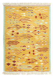 Tiva Çiçekli El Dokuma Kilim 124x171 cm