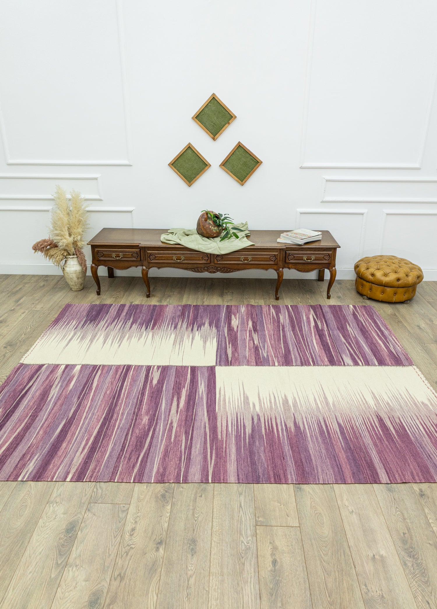 Lilac Dekoratif  El Dokuma Kilim 203x277 cm