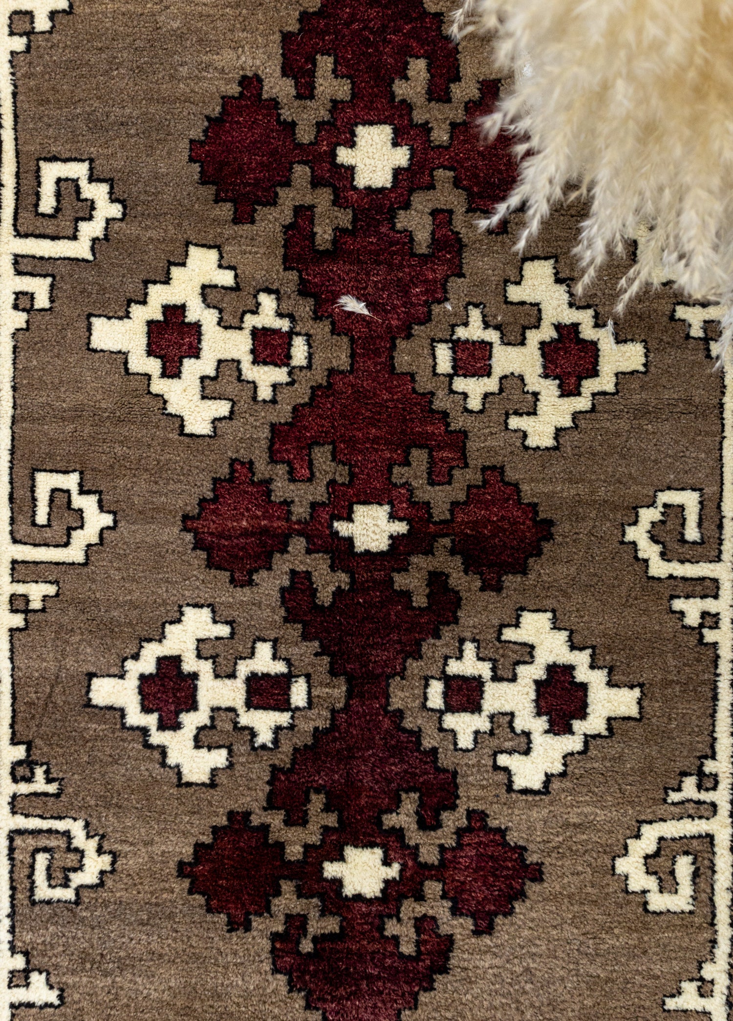 Susen Etnik Desenli Yün Tülü Halı 112x180 cm