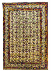 Maher Rustik Desenli El Dokuması Yün Halı 140x207 cm