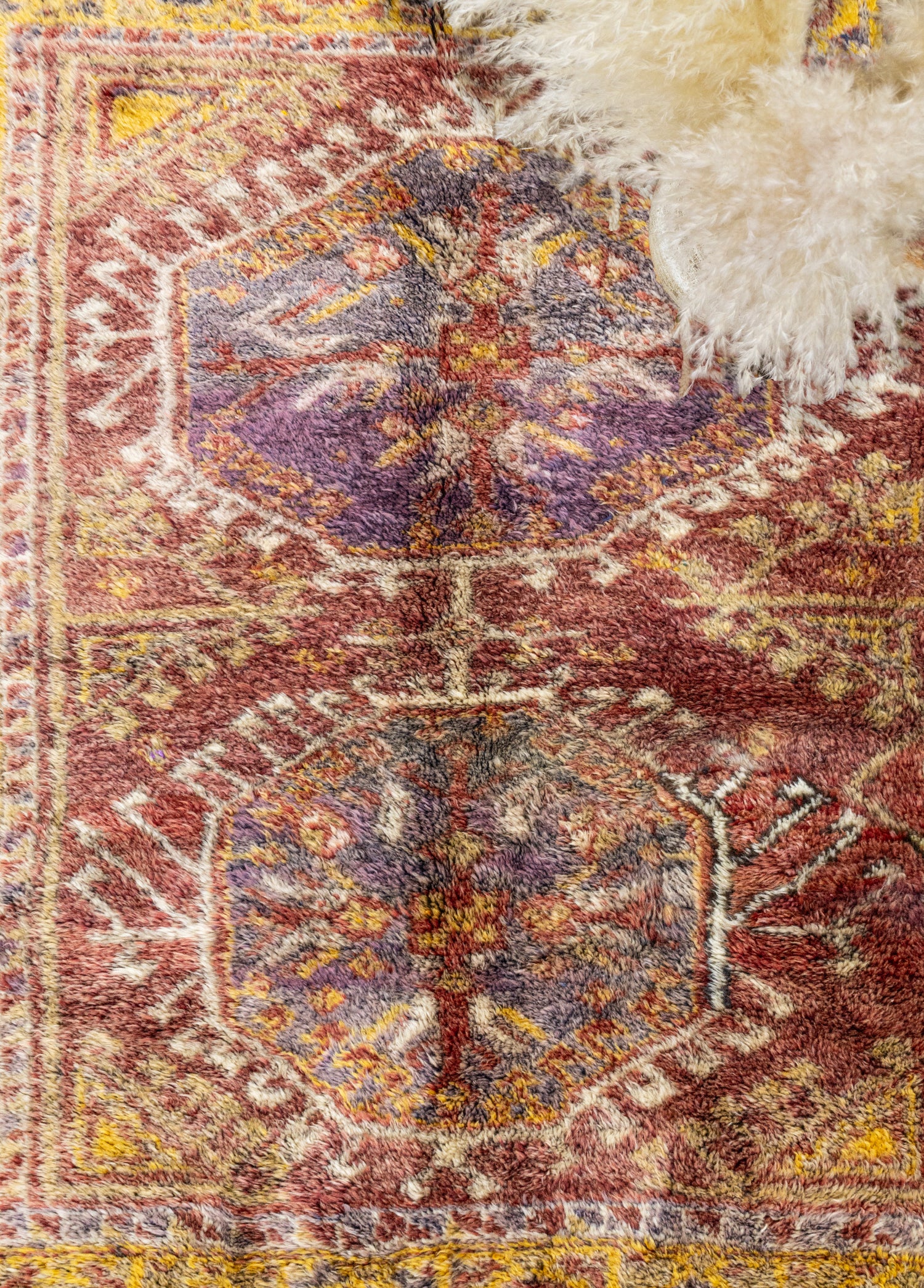 Lempo Etnik Desenli Renkli Tülü Halı 136x166 cm
