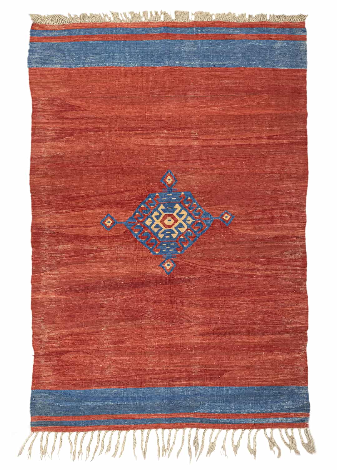 Lemi Kırmızı El Dokuma Kilim 110x161 cm