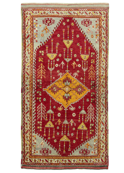 Salin Geometrik Tasarımlı Dazkırı Halı 153x284 cm