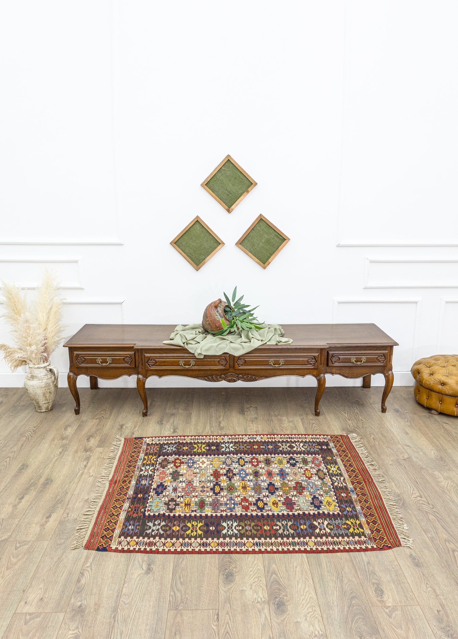 Asher Renkli El Dokuma Nuzumla Kilim 106x144 cm