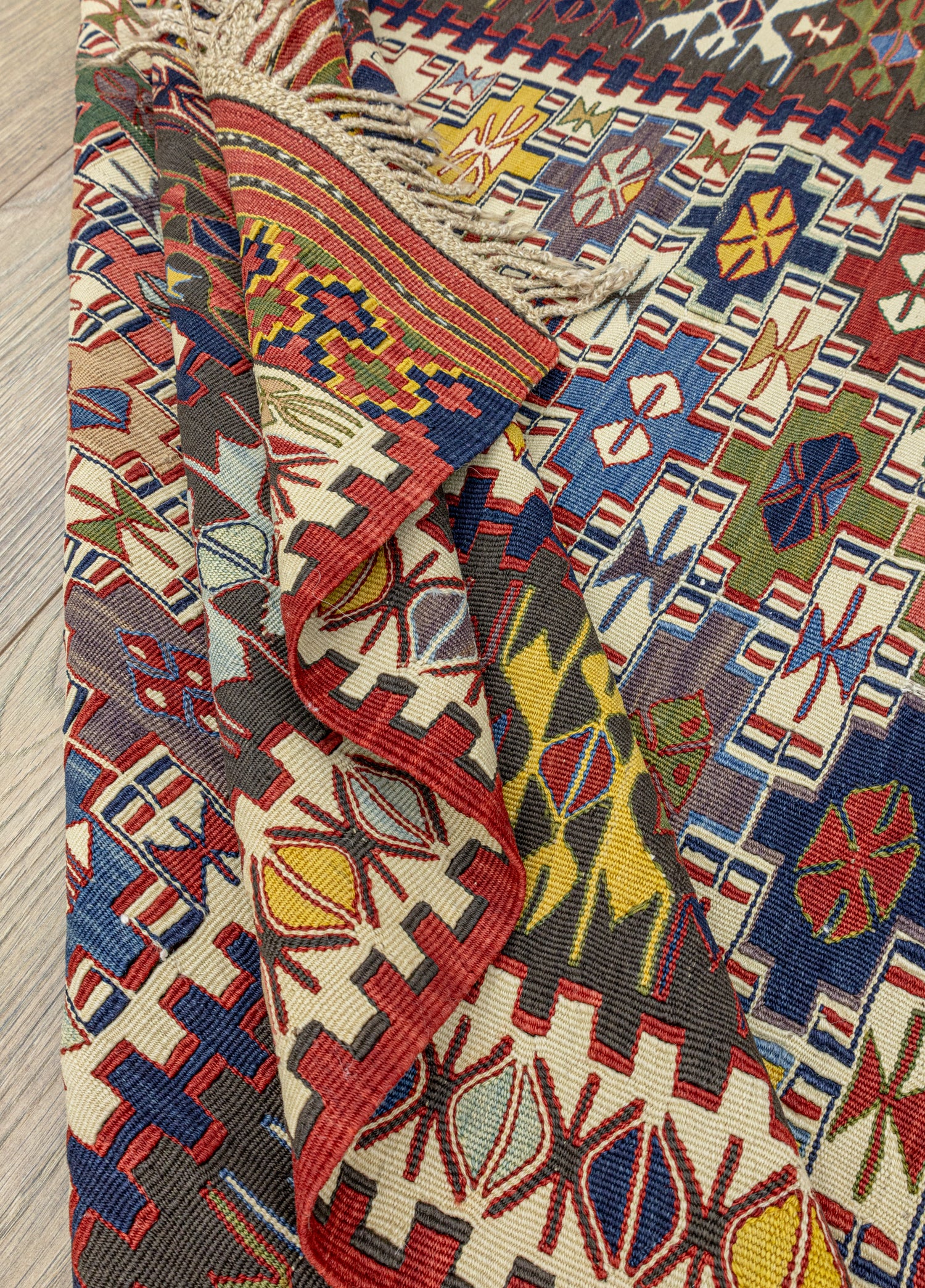 Asher Renkli El Dokuma Nuzumla Kilim 106x144 cm