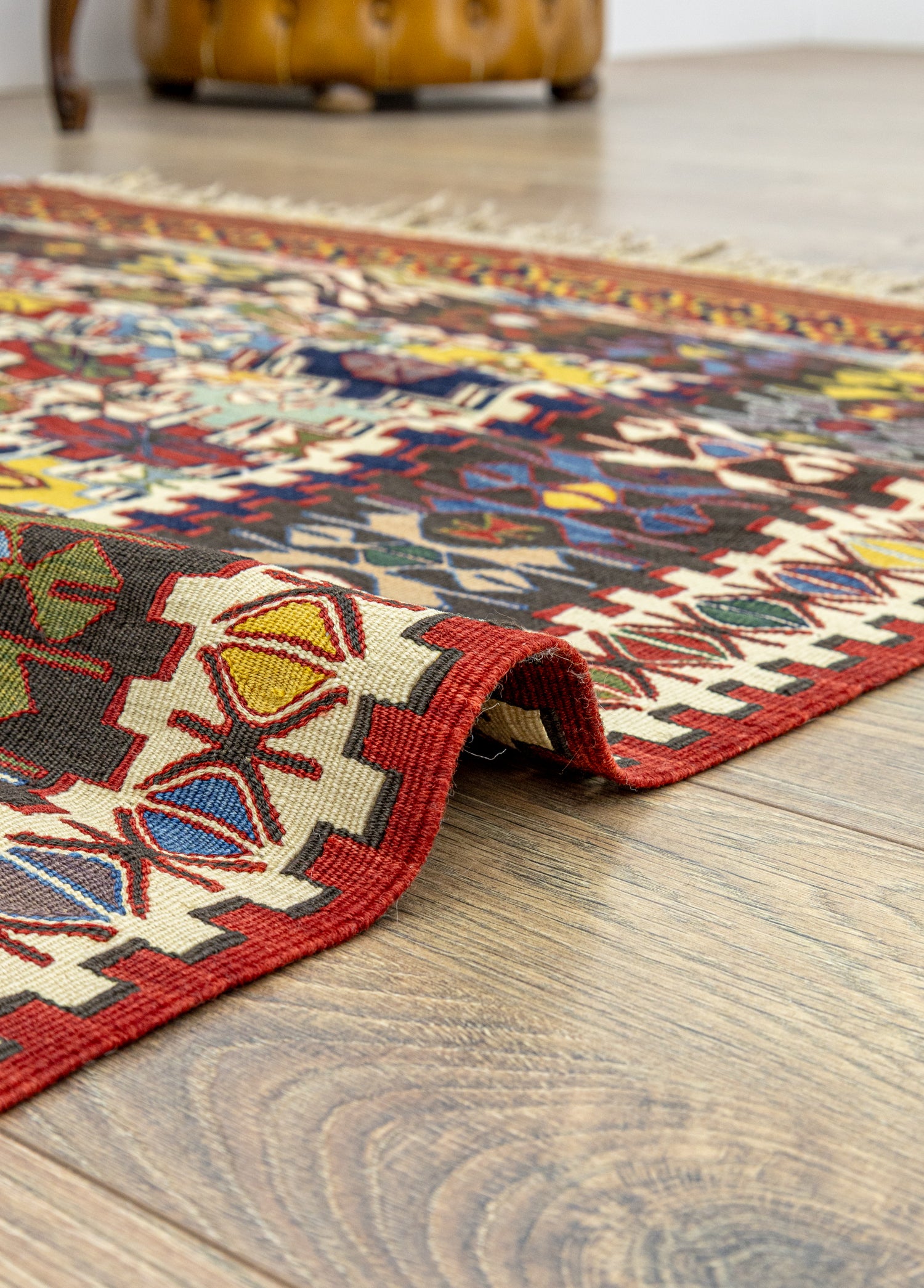 Asher Renkli El Dokuma Nuzumla Kilim 106x144 cm