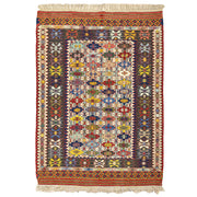 Asher Renkli El Dokuma Nuzumla Kilim 106x144 cm