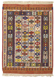 Asher Renkli El Dokuma Nuzumla Kilim 106x144 cm