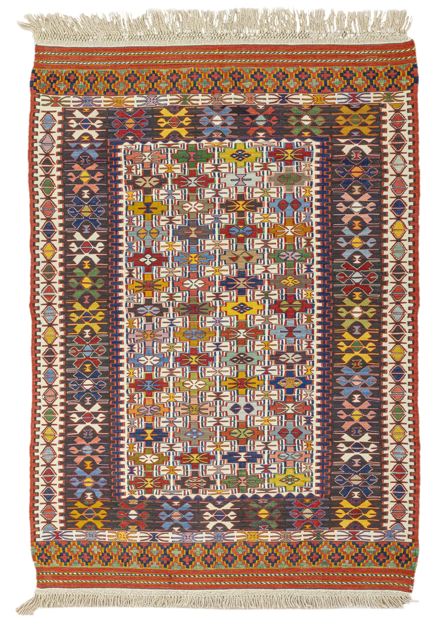 Tove Colorful Wool Nuzumla Kilim 109x152 cm
