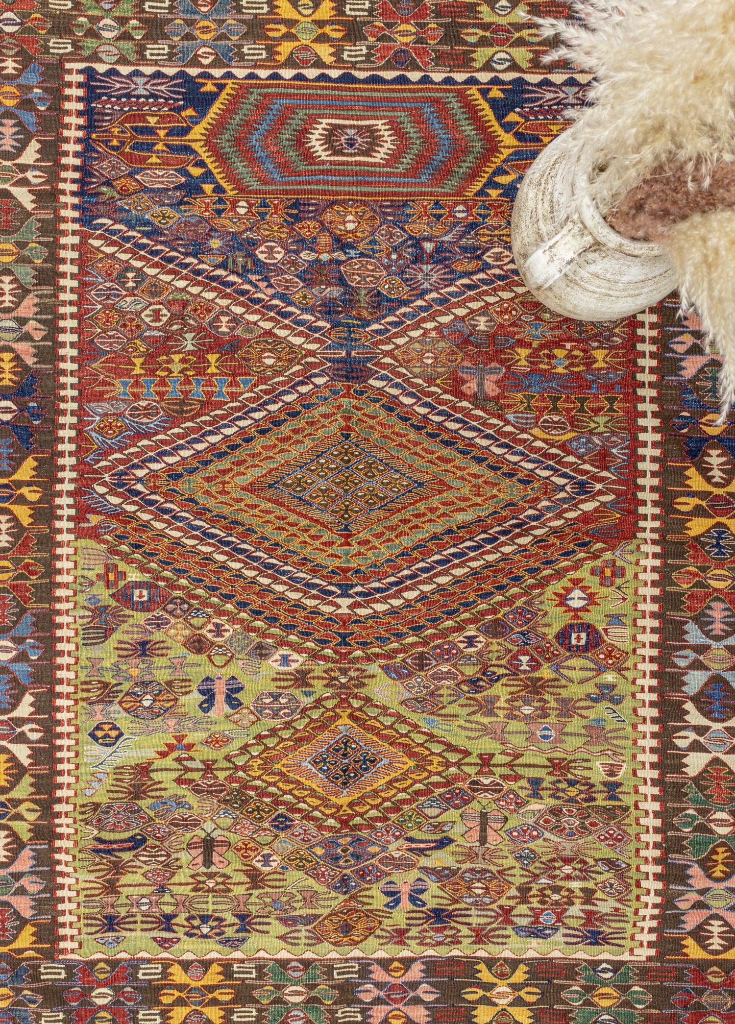 Rinat Etnik Tasarımlı Nuzumla Kilim 149x187 cm