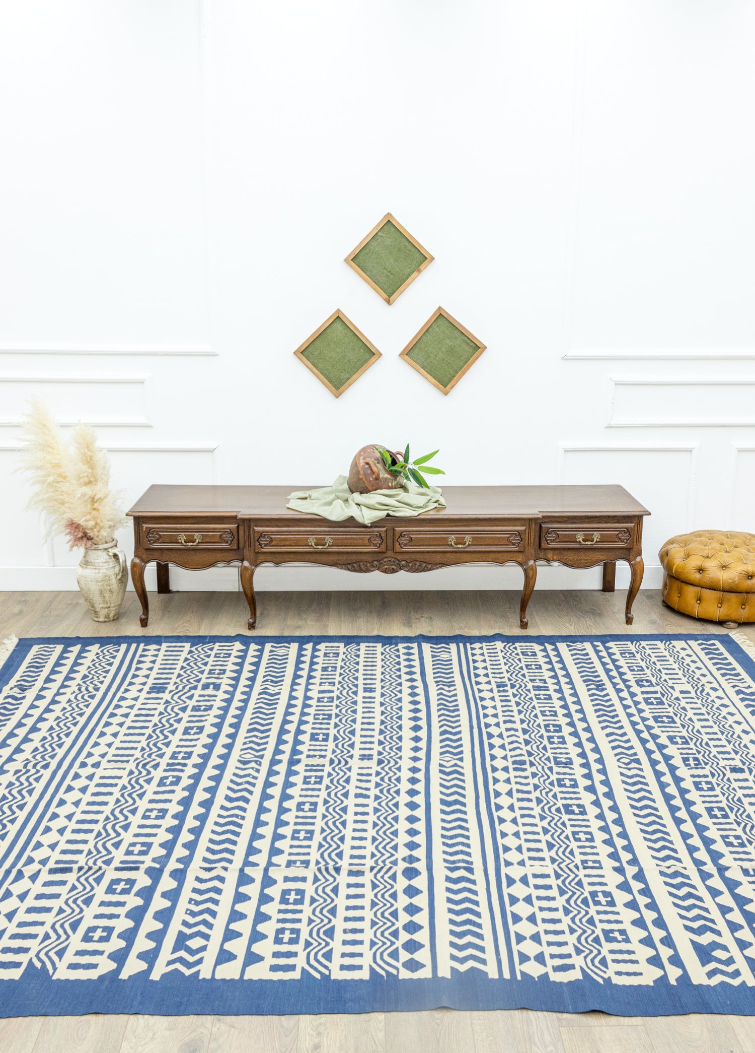 Zenge İlkel Tasarımlı Yün Kilim 231x311 cm