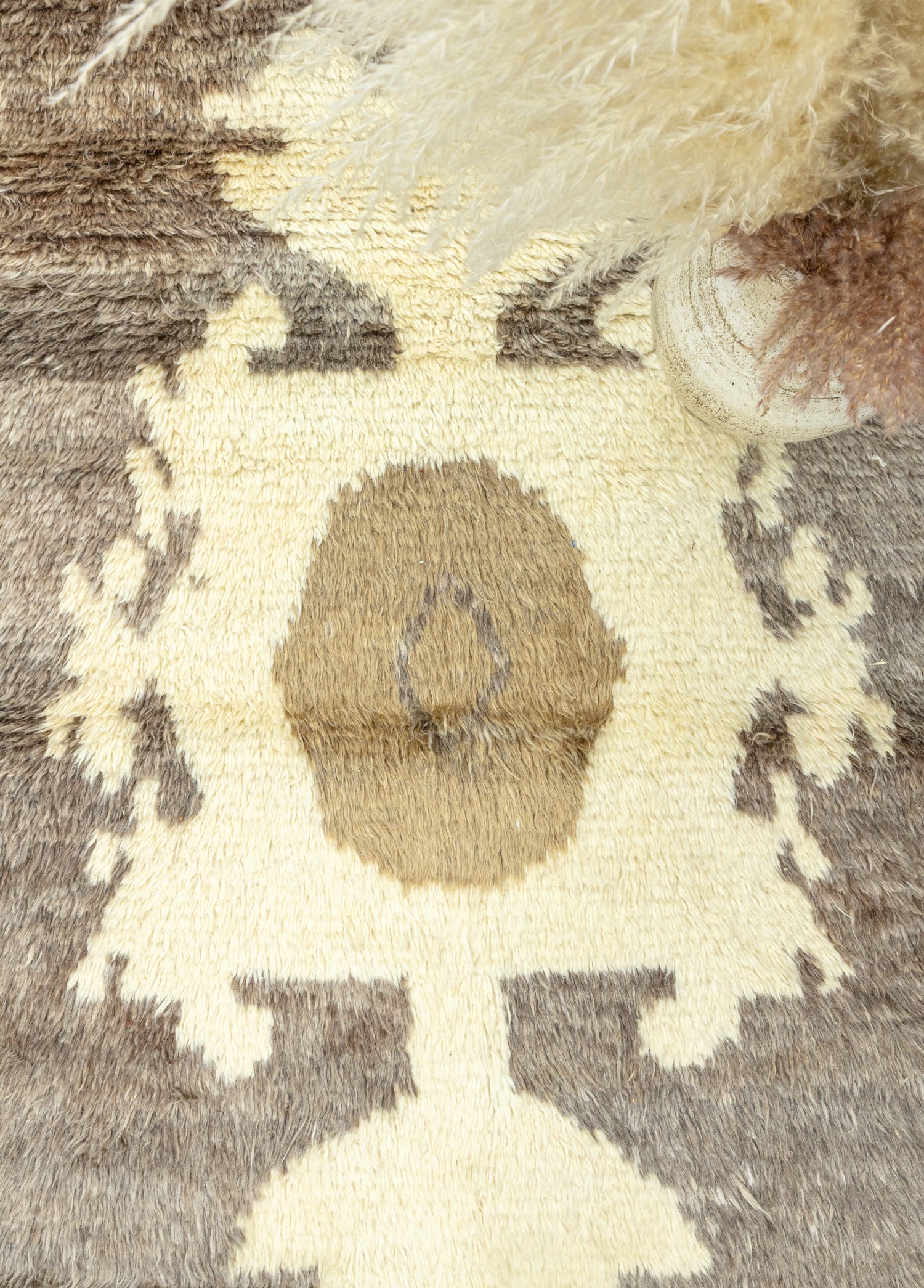 Merda İlkel Tasarımlı El Dokuma Halı 125x215 cm