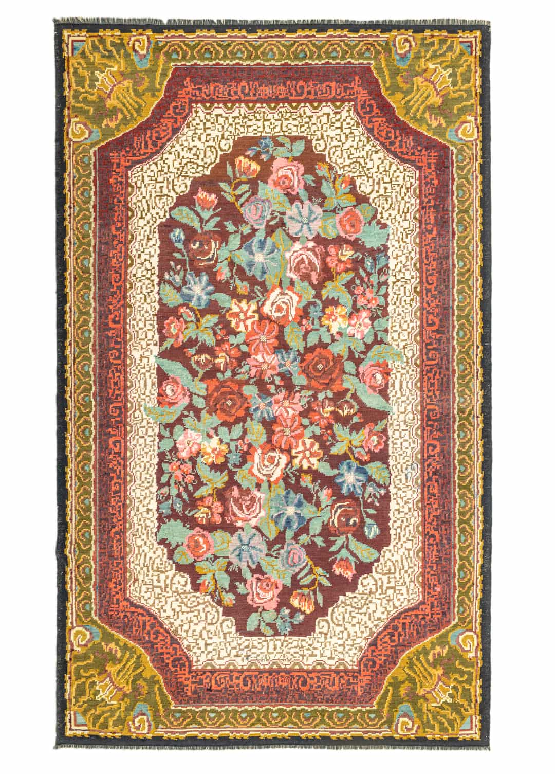 Eyvind Renkli El Dokuma Karabağ Kilim 194x296 cm
