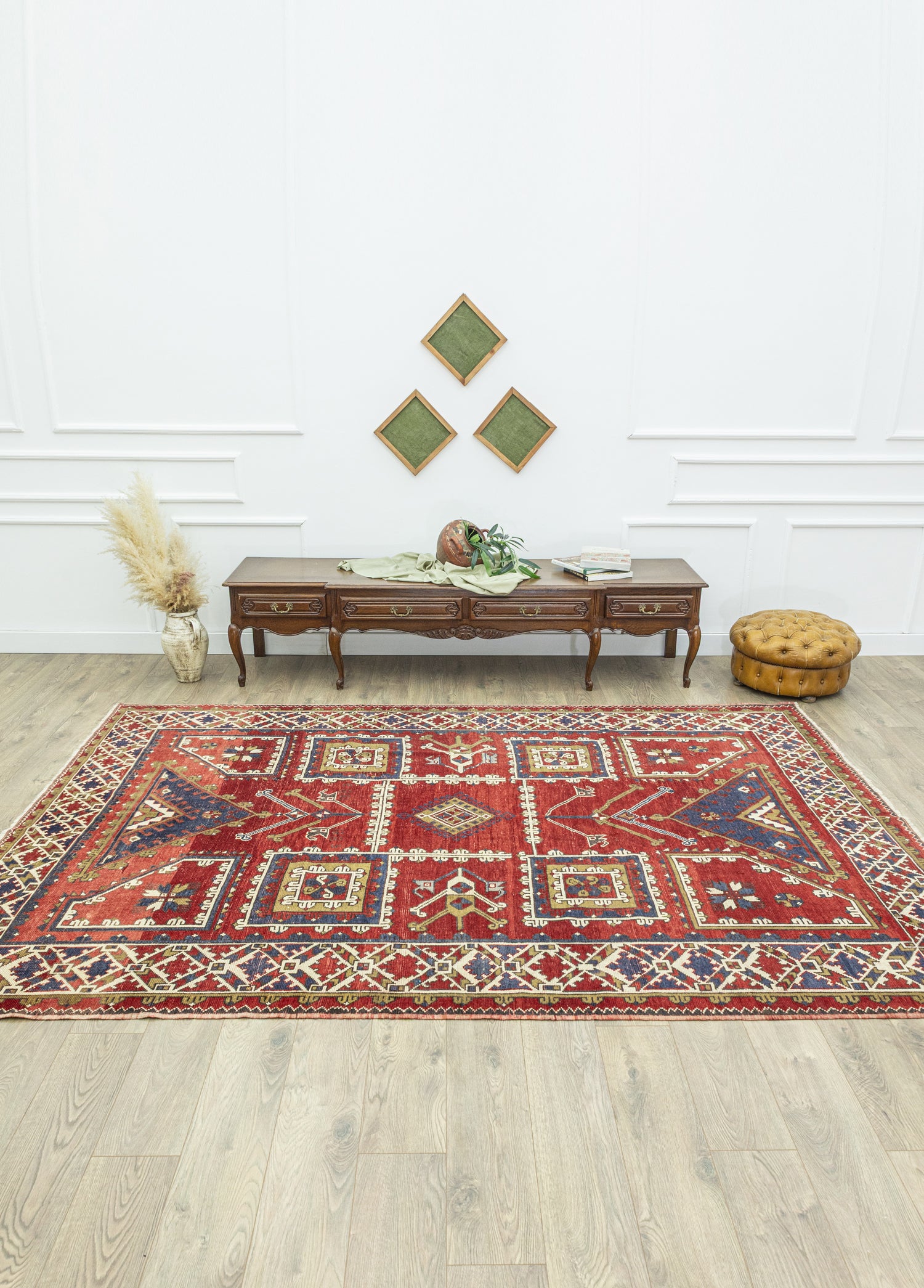 Cilo El Dokuma Kırmızı Halı 219x350 cm