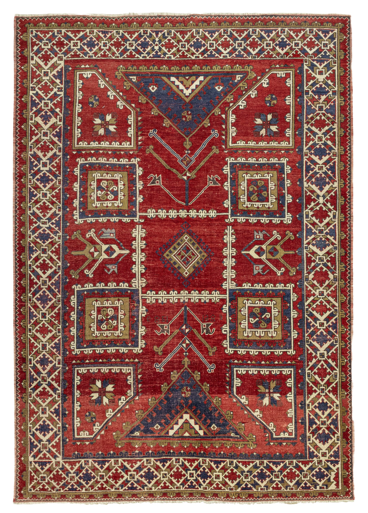 Cilo El Dokuma Kırmızı Halı 219x350 cm