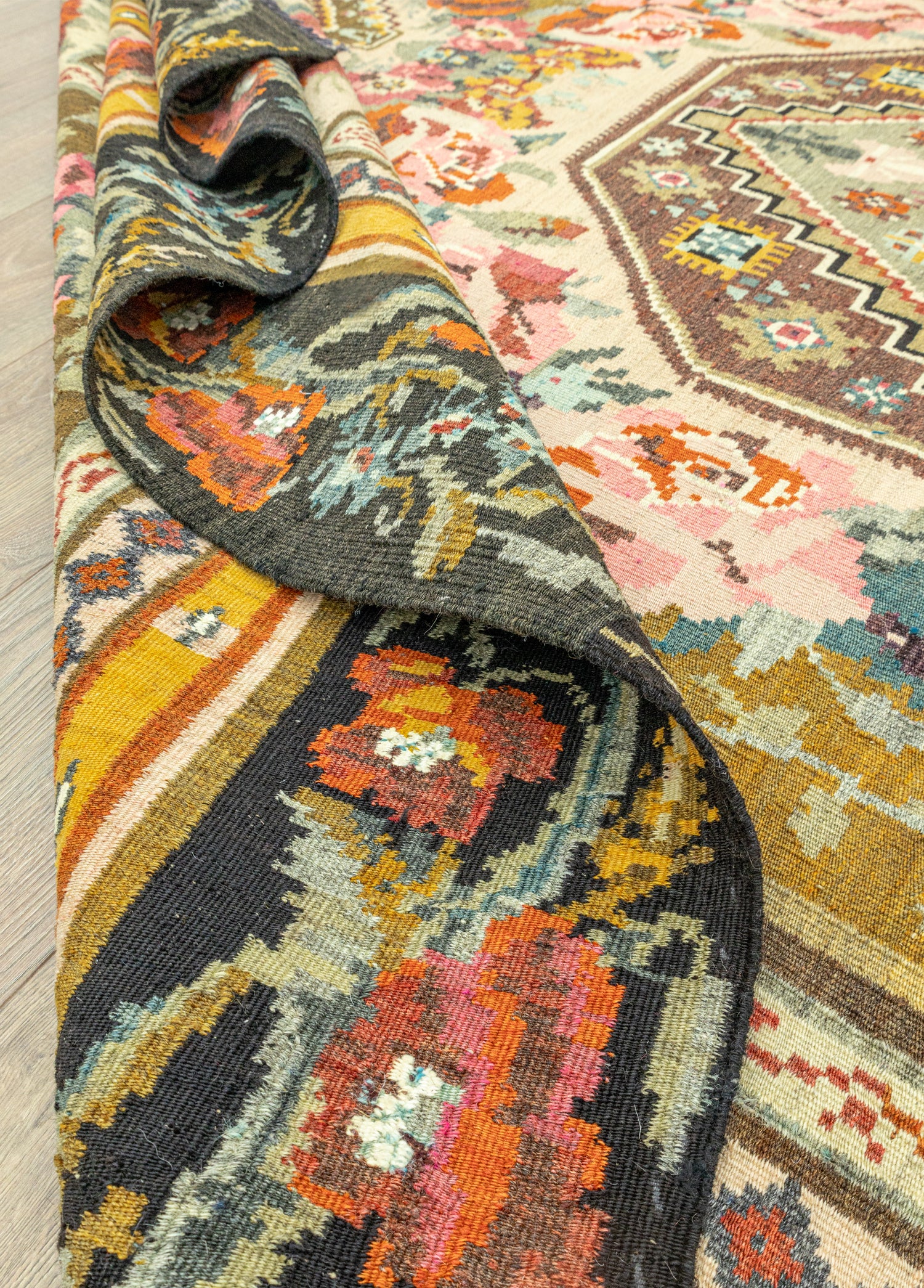 Liber Geometrik Tasarımlı Karabağ Kilim 233x355 cm