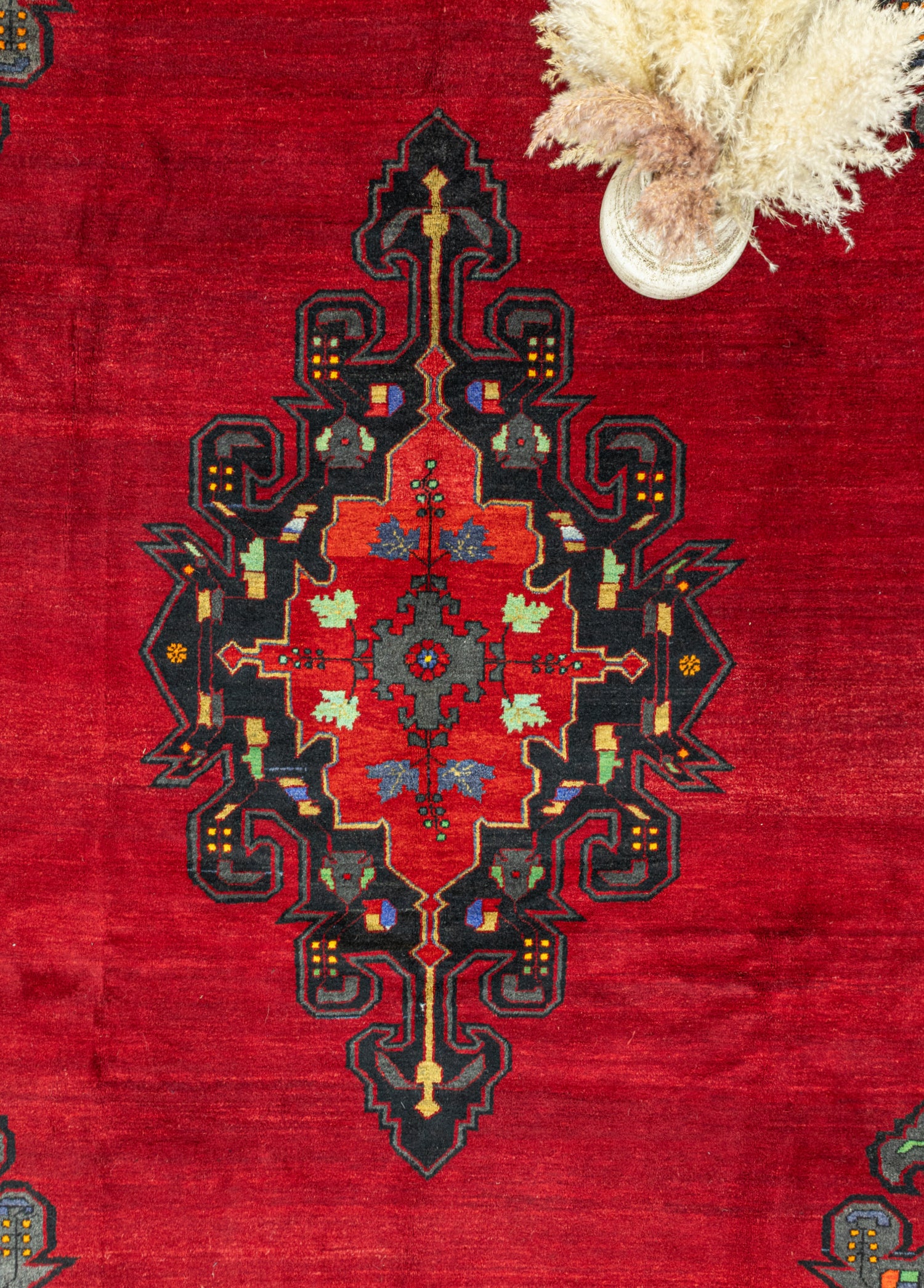 Sayat El Dokuma Kırmızı Sivas Halısı 239x342 cm