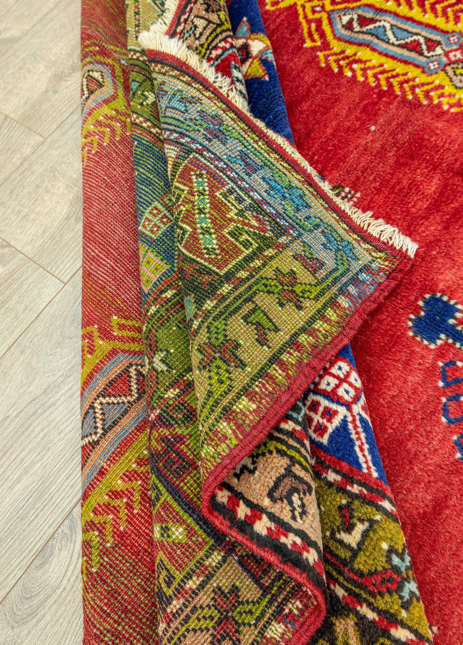 Timer Dekoratif El Dokuma Yün Halı 184x305 cm