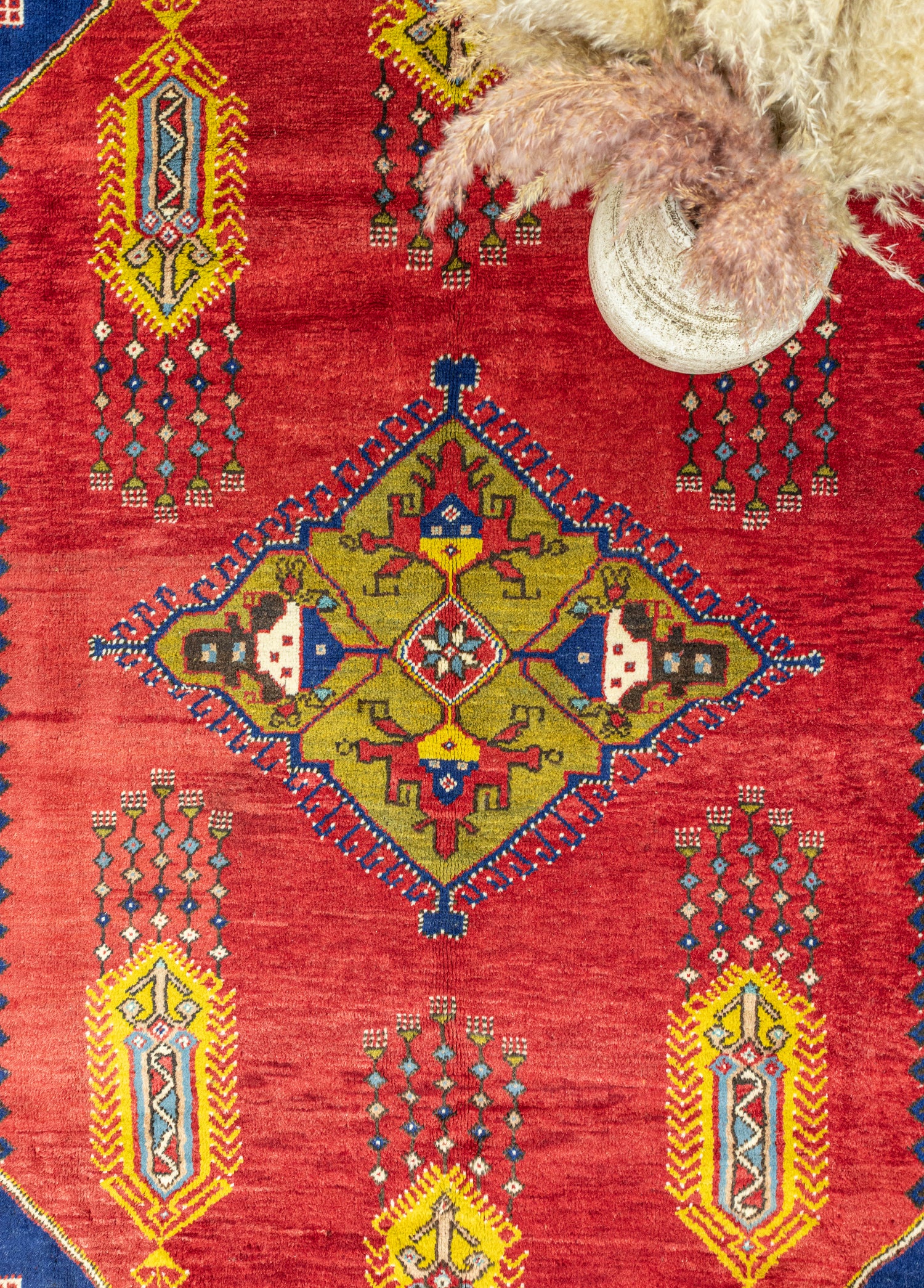 Timer Dekoratif El Dokuma Yün Halı 184x305 cm