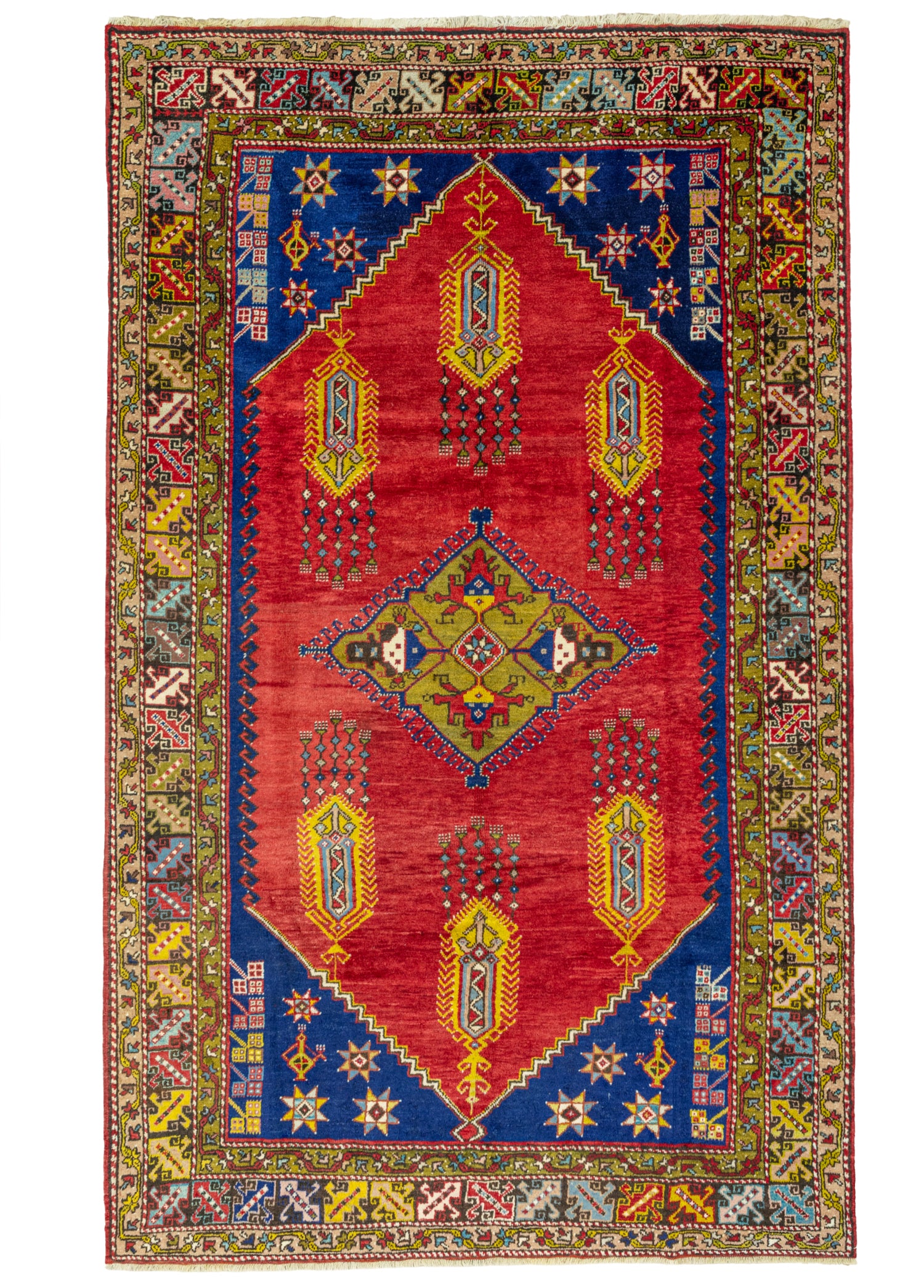 Timer Dekoratif El Dokuma Yün Halı 184x305 cm