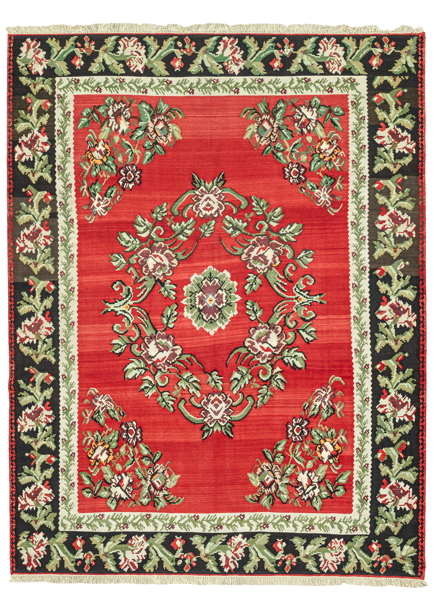 Zafir Dekoratif El Dokuma Karabağ Kilim 270x348 cm
