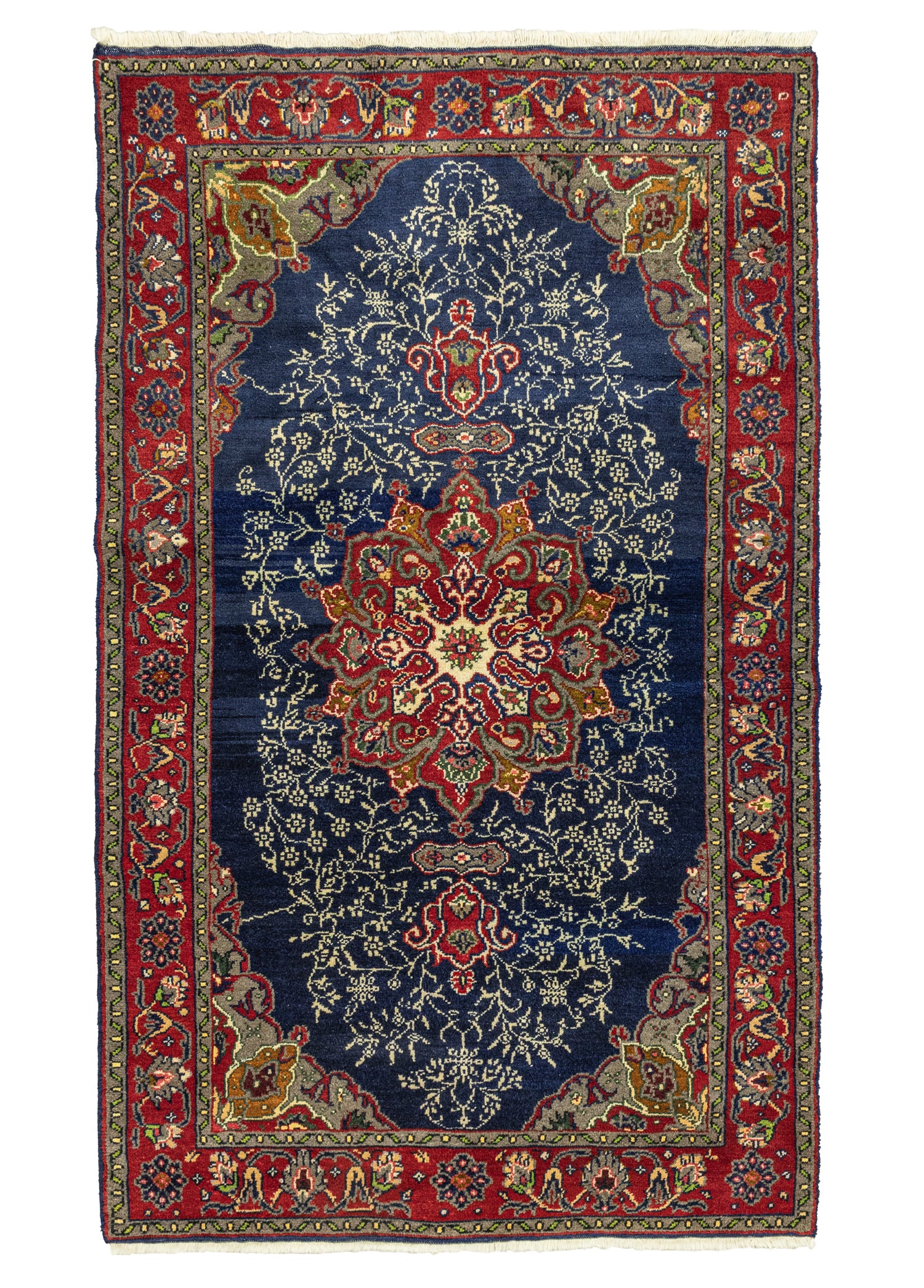 Hazan Madalyon Desenli Yün Halı 121x207 cm