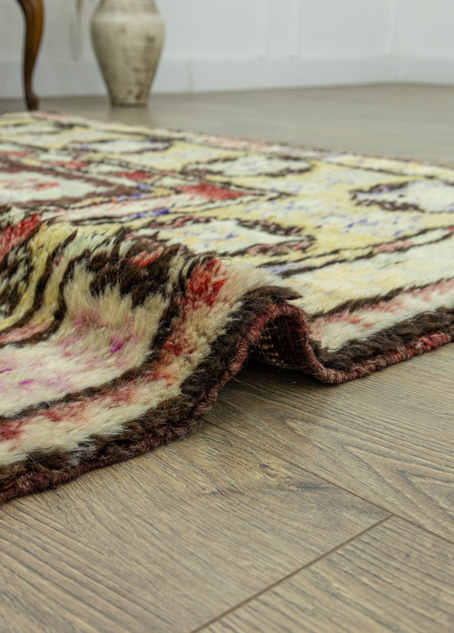 Laden Rustik Tasarımlı Tülü Halı 159x207