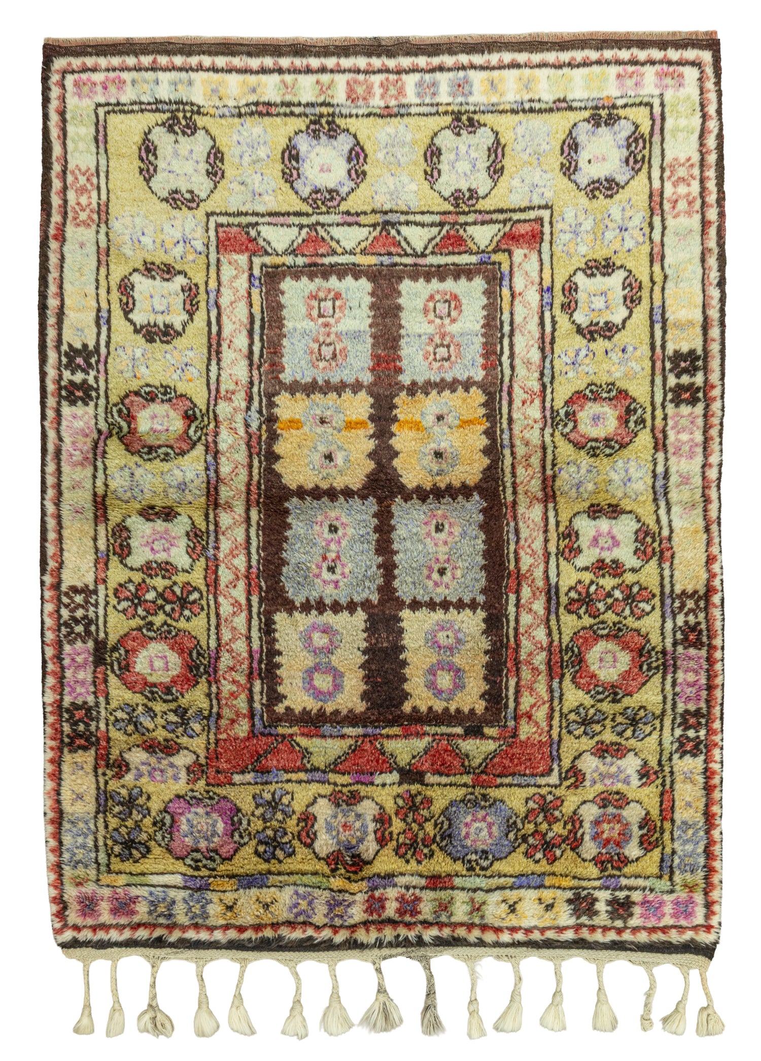 Laden Rustik Tasarımlı Tülü Halı 159x207