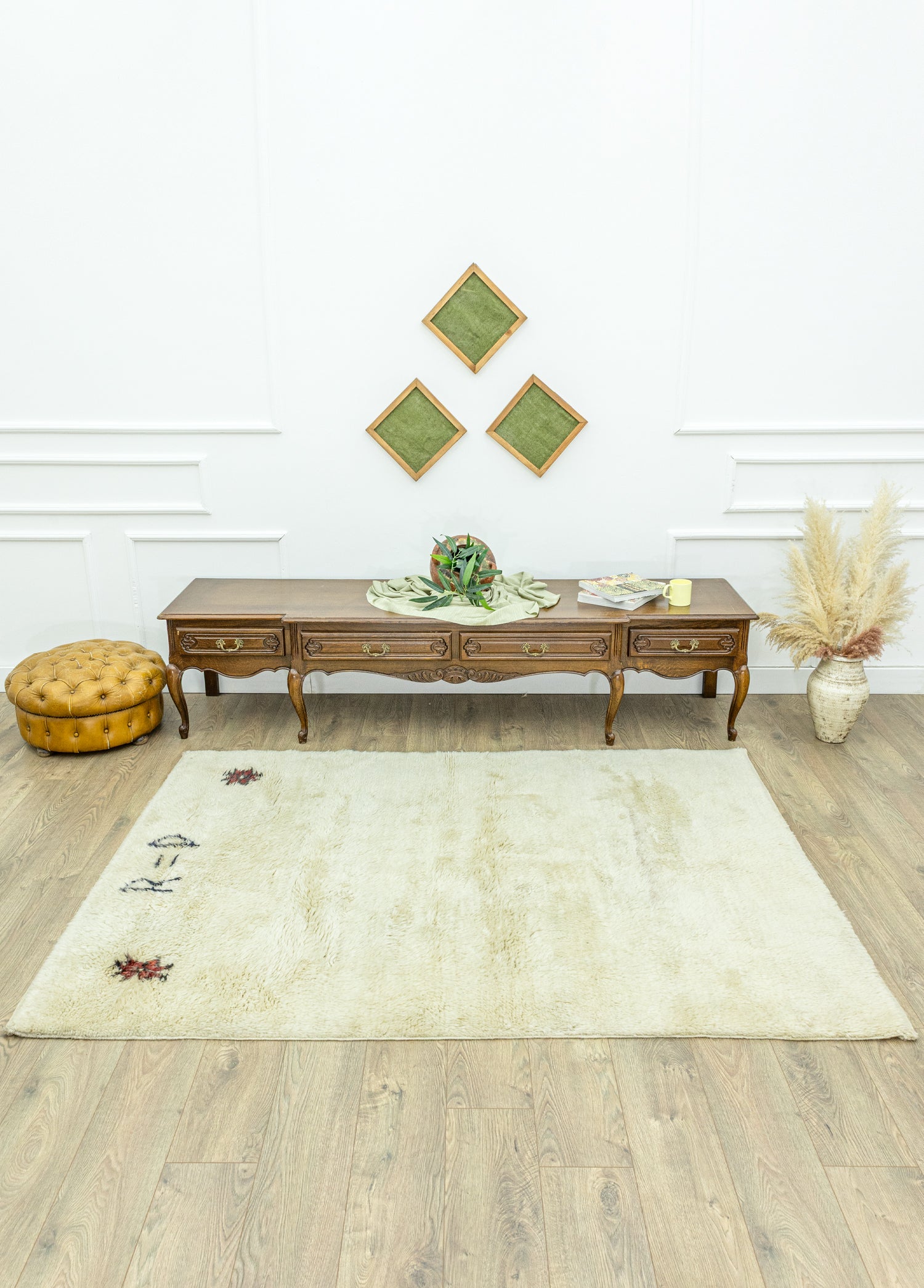 Dolf Dekoratif El Dokuma Tülü Halı 157x210 cm