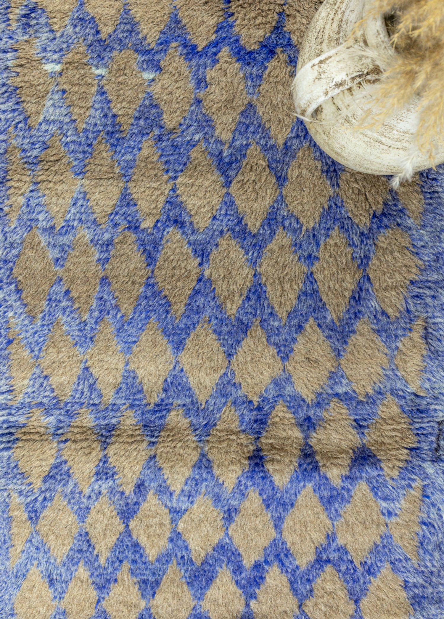 Arryn Dama Desenli Tülü Halı 74x146 cm