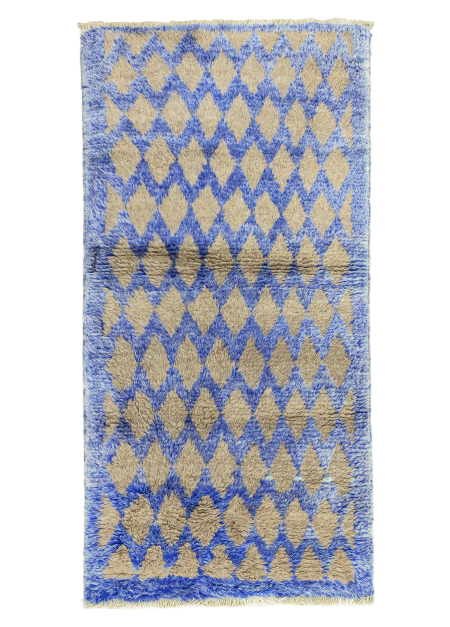 Arryn Dama Desenli Tülü Halı 74x146 cm