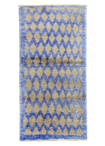 Arryn Dama Desenli Tülü Halı 74x146 cm