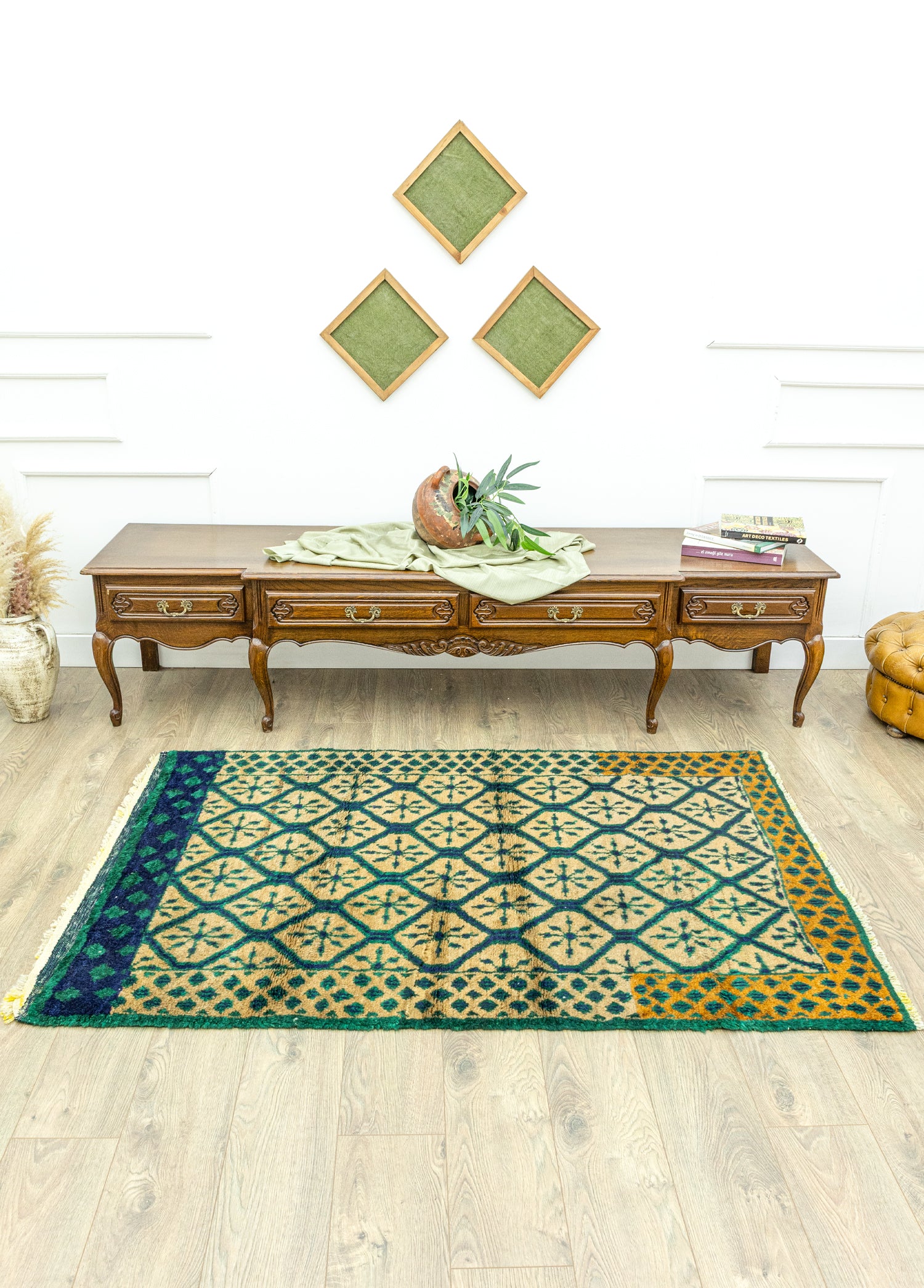 Razavi Geometrik Desenli Tülü Halı 120x178 cm