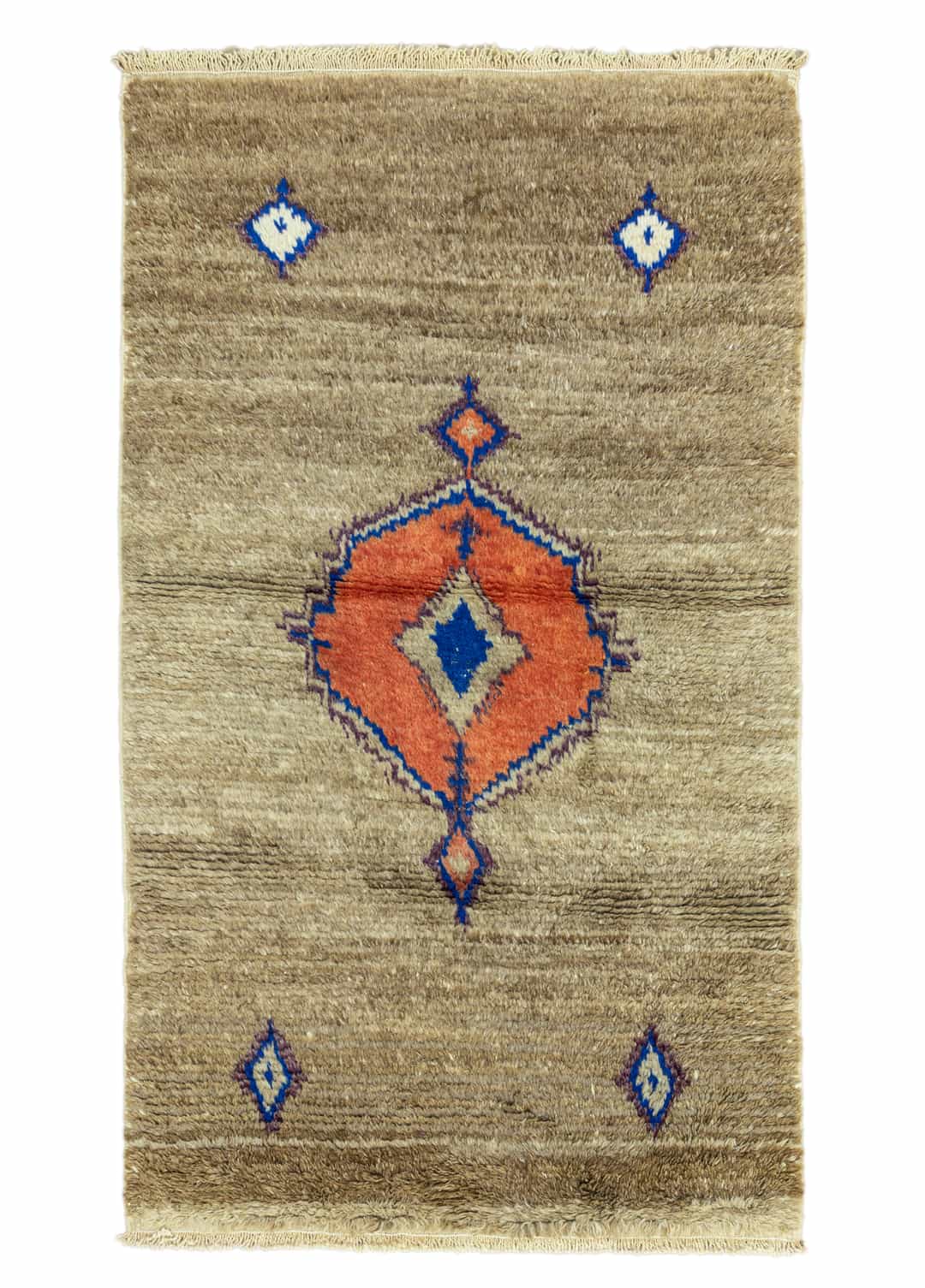Arila İlkel Tasarımlı Tülü Halı 102x172 cm