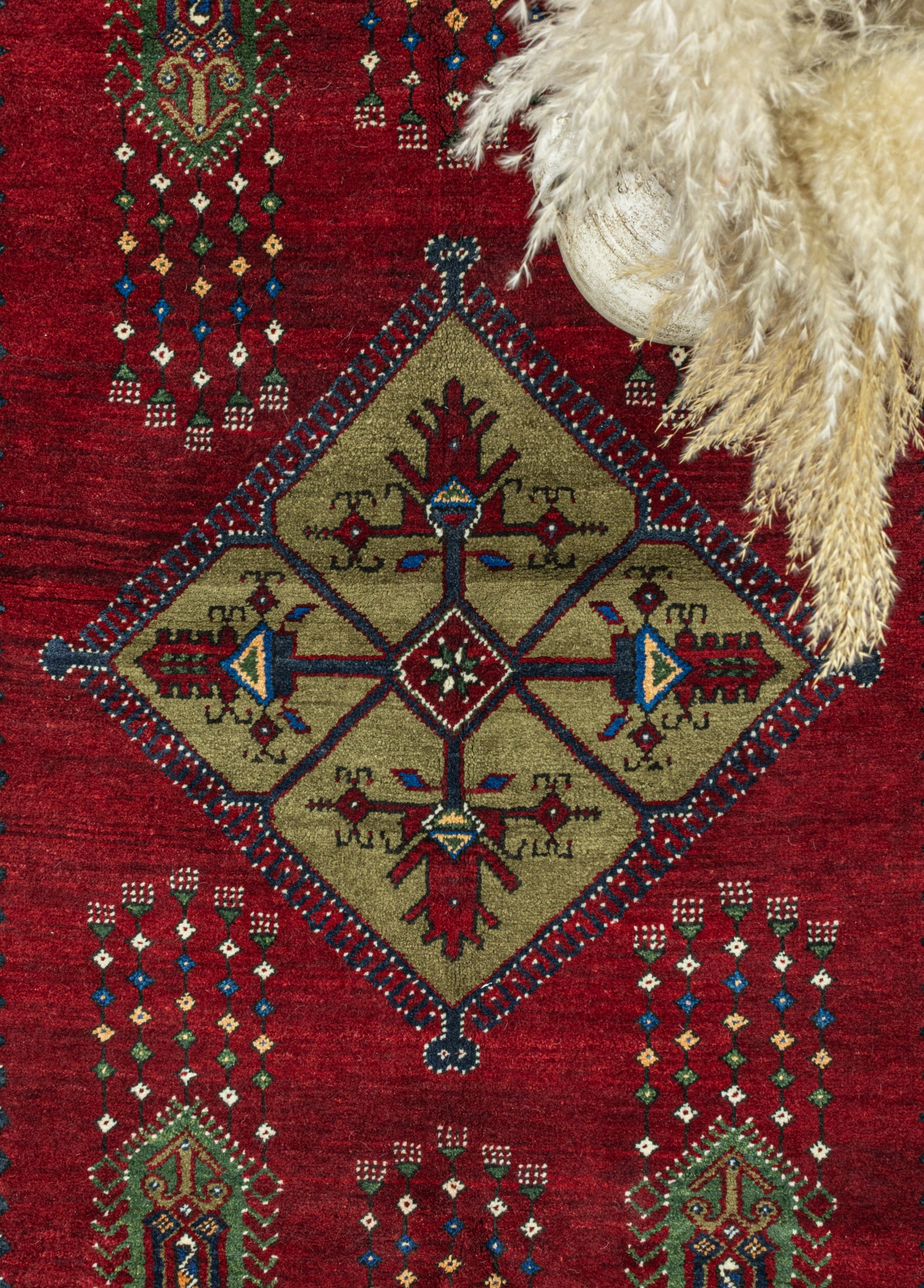 Saner El Dokuma Kırmızı Dazkırı Halısı 167x314 cm