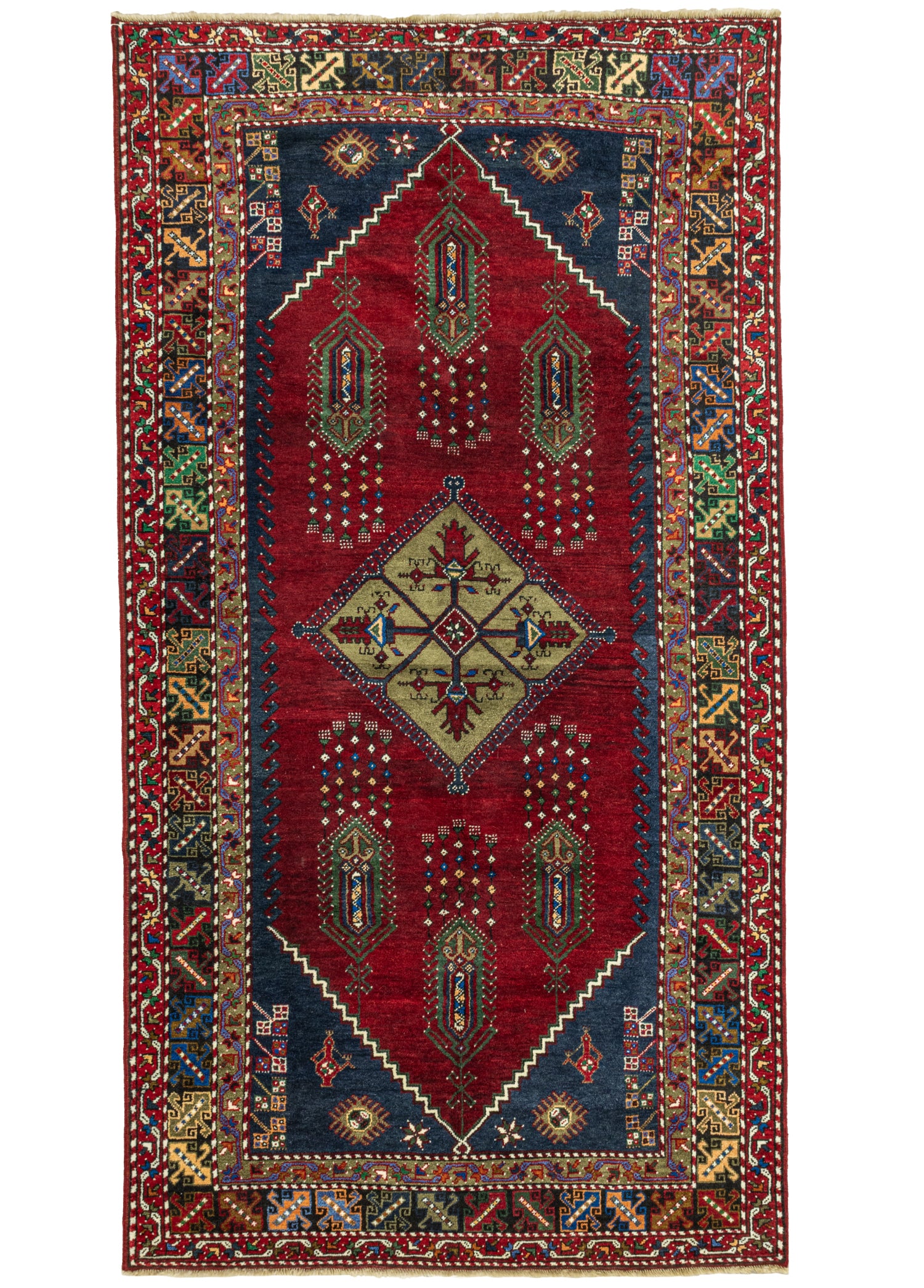 Saner El Dokuma Kırmızı Dazkırı Halısı 167x314 cm